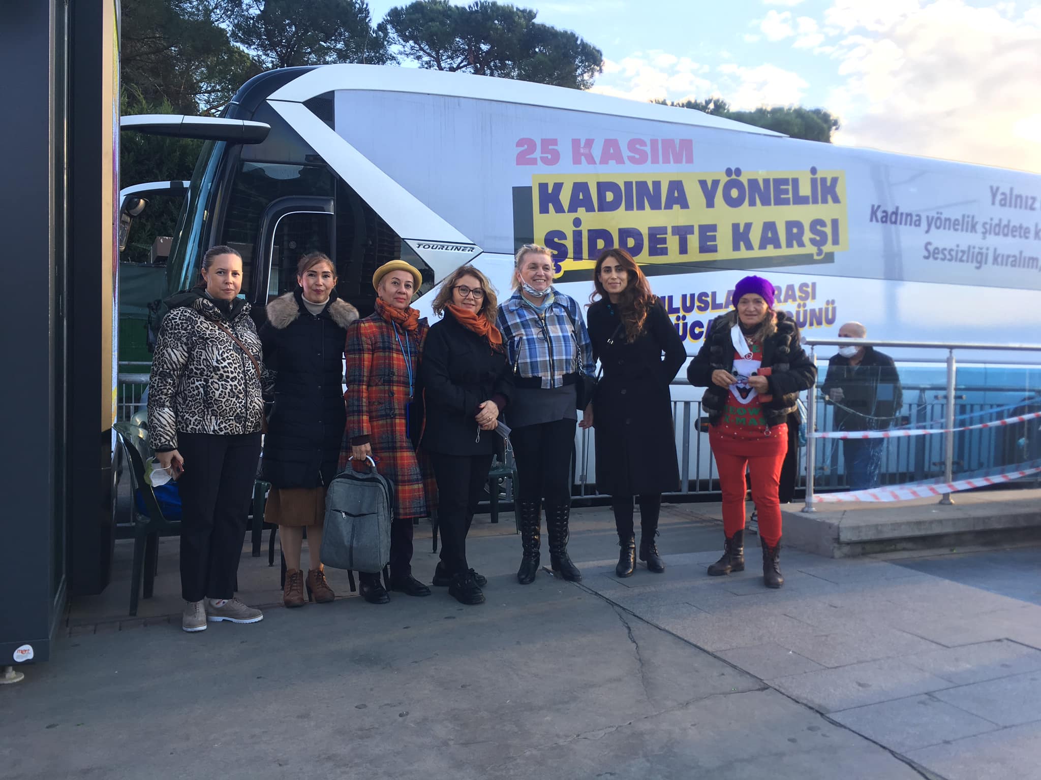  Sarıyer de kadına karşı şiddete yönelik farkındalık